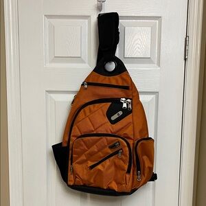 Ful Brick House Sling Backpack Orange. Men’s/ Unisex.